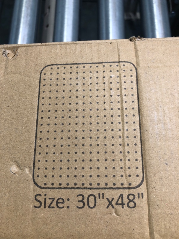 Photo 4 of 100pointONE Chair Mat for Carpeted Floors - 30’’×48’’ 0.09'' Thick Studded Plastic Chair Mat for Low Pile Carpet Rectangle 30"x48" rectangular