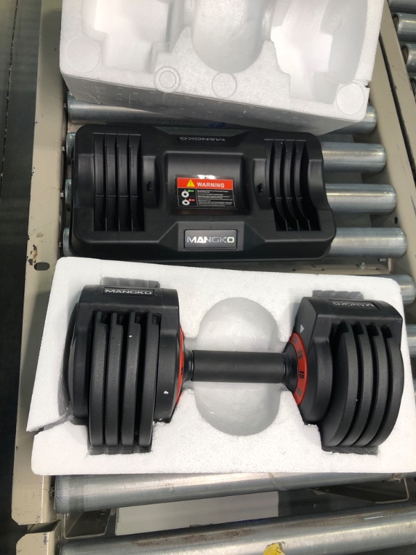 Photo 1 of Bpulse 27.5lb/33lb/50lb Adjustable Dumbbell Dial Adjustable Dumbbell with Handle and Weight Plate Fast Adjust Weight by Turning Handle, Great for Full Body Workout 27.5lbs*