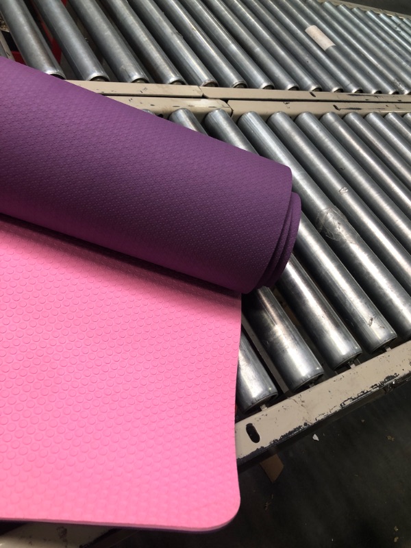 Photo 3 of  Workout Mat for Yoga,Pilates& Floor Exercise purple