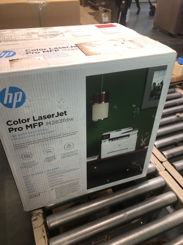 Photo 2 of HP Color LaserJet Pro M283fdw Wireless All-in-One Laser Printer, Remote Mobile Print, Scan & Copy, Duplex Printing, Works with Alexa (7KW75A)