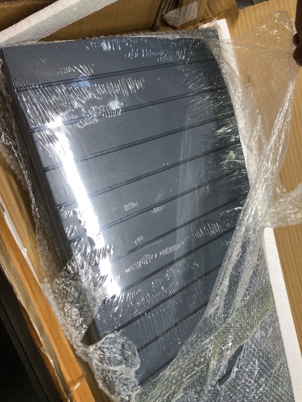 Photo 1 of SONGMICS Shoe Rack Bench, 3-Tier Bamboo Shoe Storage Organizer, Entryway Bench, Holds Up to 286 lb, for Entryway Bathroom Bedroom, Gray ULBS04GY Grey