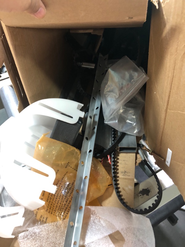 Photo 3 of ***MISSING PARTS*** Genie QuietLift Connect Model 3053-TKV Smartphone-Controlled Ultra-Quiet Strong Belt Drive Garage Door Opener, 3/4 HPC Motor & Decko 24999 Garage Door Opener Installation Kit QuietLift Connect - WiFi Door Opener + Installation Kit