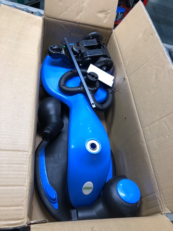 Photo 2 of Electric Wiggle Car Ride On Toy, ANPABO 2 in 1 Wiggle Car with Rechargable Battery and Pedal, Anti-Rollover Wheels with Colorful Lights, Swing Car for Toddlers and Kids Age 3 Year up Blue