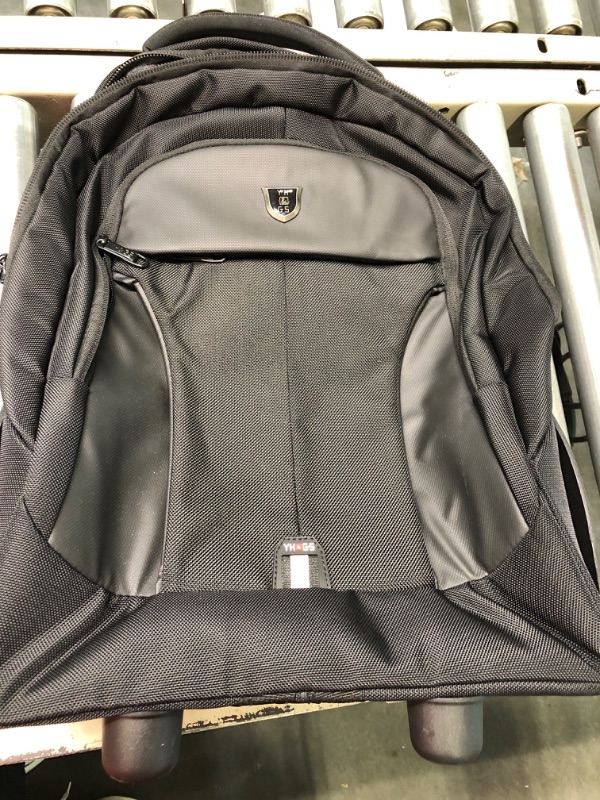 Photo 2 of Large Wheeled Water Resistant Travel Business Rolling Wheeled Backpack with Laptop Compartment Bag