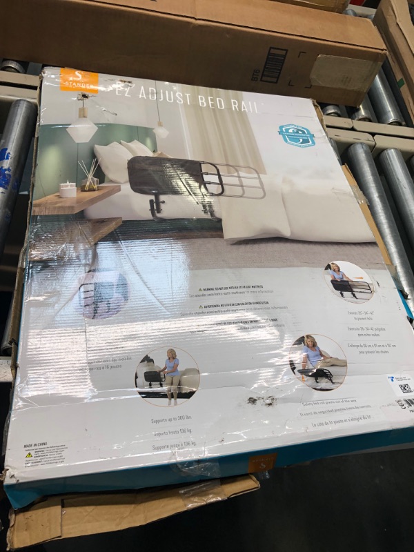 Photo 1 of Stander EZ Adjust Bed Rail, Adjustable Senior Bed Rail and Bed Assist Grab Bar for Elderly Adults with Organizer Pouch