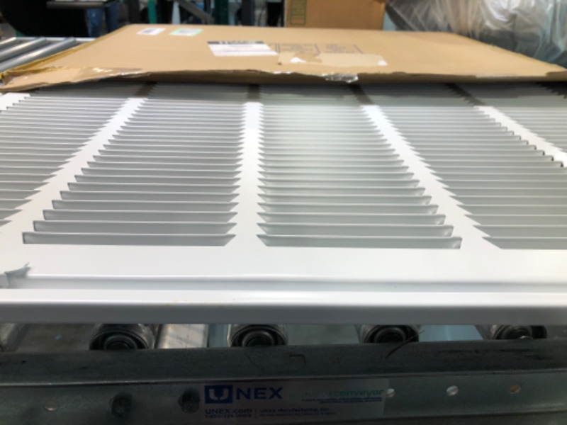 Photo 3 of 24" X 18 Steel Return Air Filter Grille for 1" Filter - Easy Plastic Tabs for Removable Face/Door - HVAC DUCT COVER - Flat Stamped Face - White...