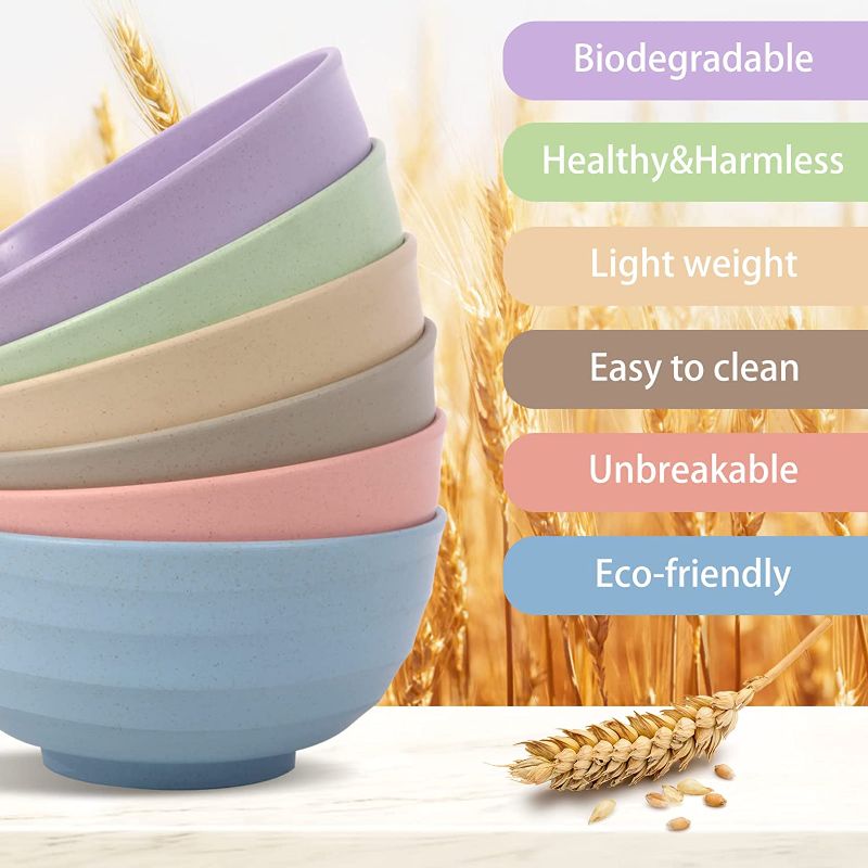 Photo 1 of  Wheat Straw Bowl Sets 30pcs