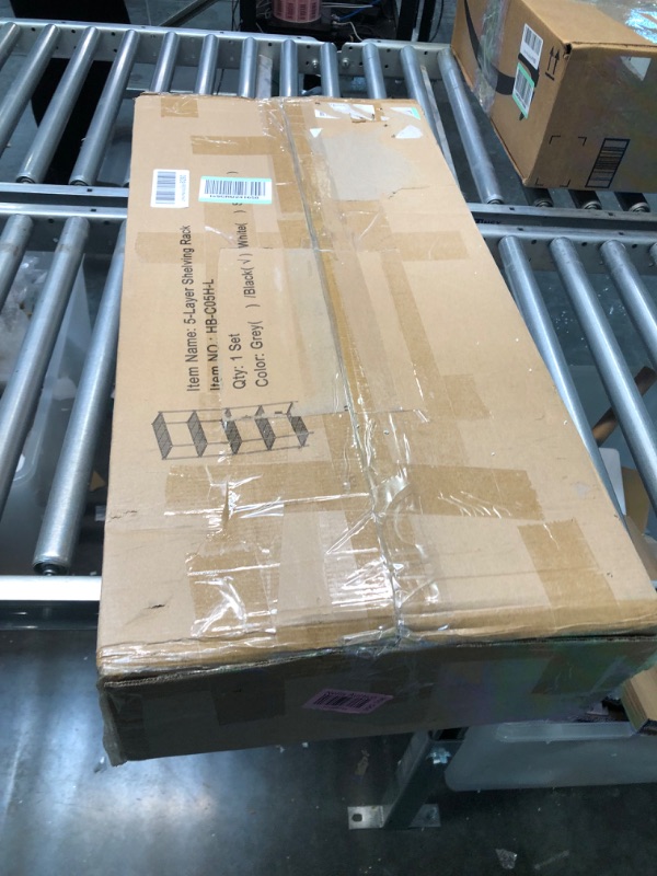 Photo 2 of 
Amazon Basics 5-Shelf Adjustable, Heavy Duty Storage Shelving Unit (350 lbs loading capacity per shelf), Steel Organizer Wire Rack, Black