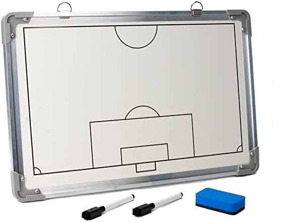 Photo 1 of Trademark Innovations Sport Magnet Board with Marker Pieces - Perfect to Coach Soccer, Basketball, Hockey, and More,White