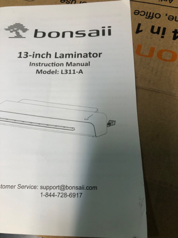 Photo 1 of Laminator, 13 Inches Thermal Laminating Machine for A3/A4/A6, 4 in 1 Bonsaii Personal Hot and Cold Laminator 