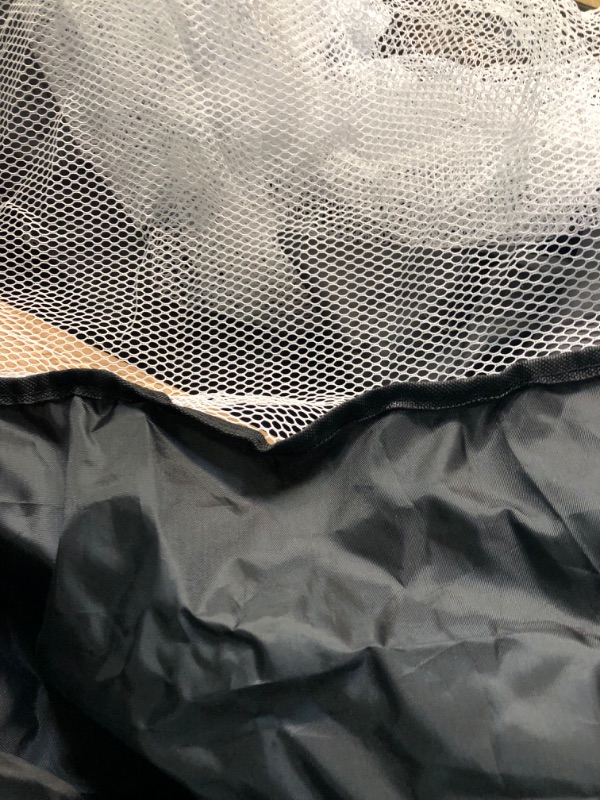 Photo 1 of black parachute white net with pin hooks on it