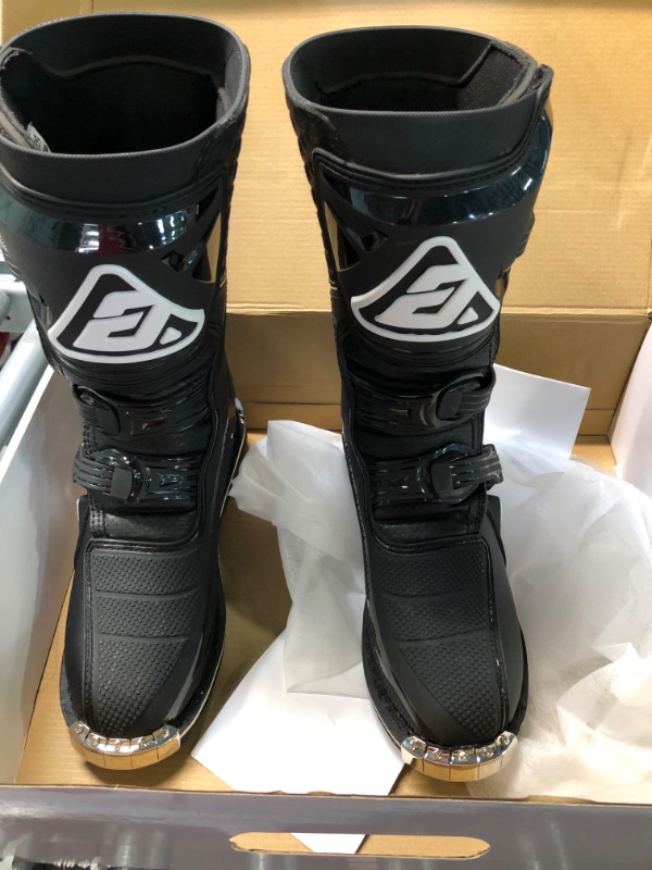 Photo 3 of Answer Racing 445224 Powersports Motocross Protection Gear: AR1 Boots, Black, Size Youth 6, 1 Pair Youth 6 Black