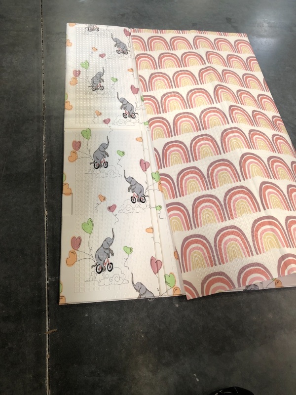 Photo 1 of JumpOff Jo - Large Waterproof Foam Padded Play Mat for Infants, Babies, Toddlers, Play Pens & Tummy Time, Foldable Activity Mat, 70 in. x 59 in.