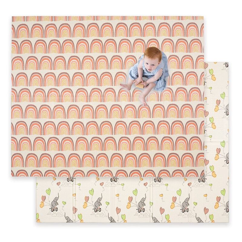 Photo 1 of JumpOff Jo - Large Waterproof Foam Padded Play Mat for Infants, Babies, Toddlers, Play Pens & Tummy Time, Foldable Activity Mat, 70 in. x 59 in.