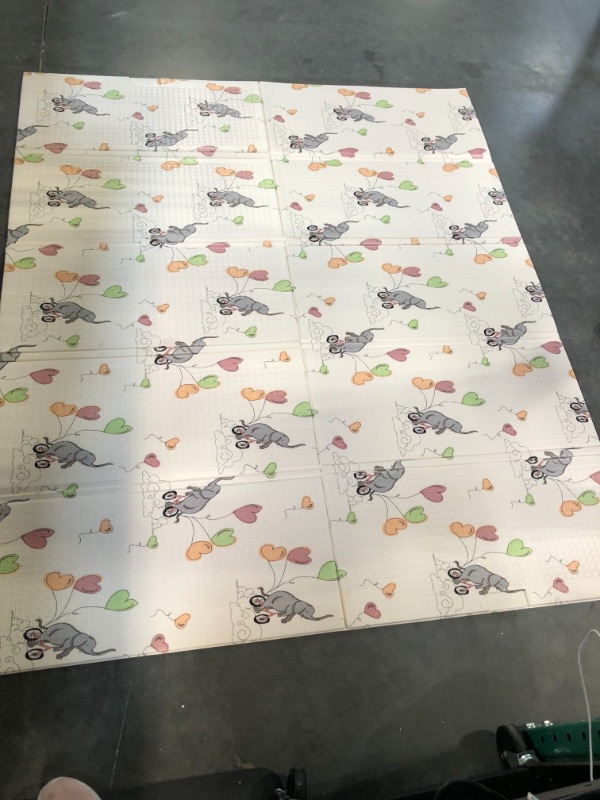 Photo 1 of JumpOff Jo - Large Waterproof Foam Padded Play Mat for Infants, Babies, Toddlers, Play Pens & Tummy Time, Foldable Activity Mat, 70 in. x 59 in.