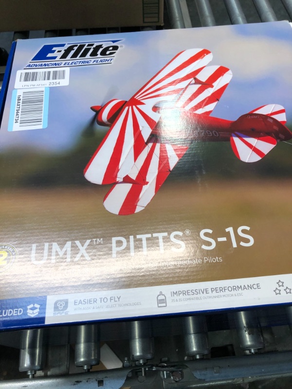 Photo 1 of E-flite RC Airplane UMX Pitts S-1S BNF Basic Transmitter Battery and Charger Not Included with AS3X and Safe Select EFLU15250