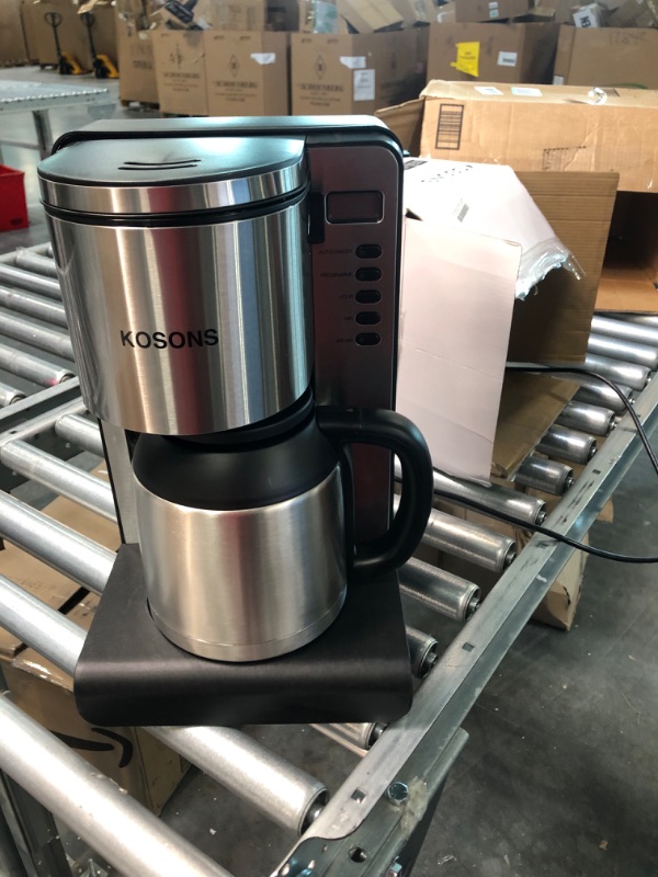 Photo 4 of 12-Cup Thermal Coffee Maker: Drip Coffee Maker with Programmable Timer, Brew Strength Control, Stainless Steel Coffee Pot & Permanent Filter, Smart Anti-Drip System, Automatic Keep Warm Coffee Machine