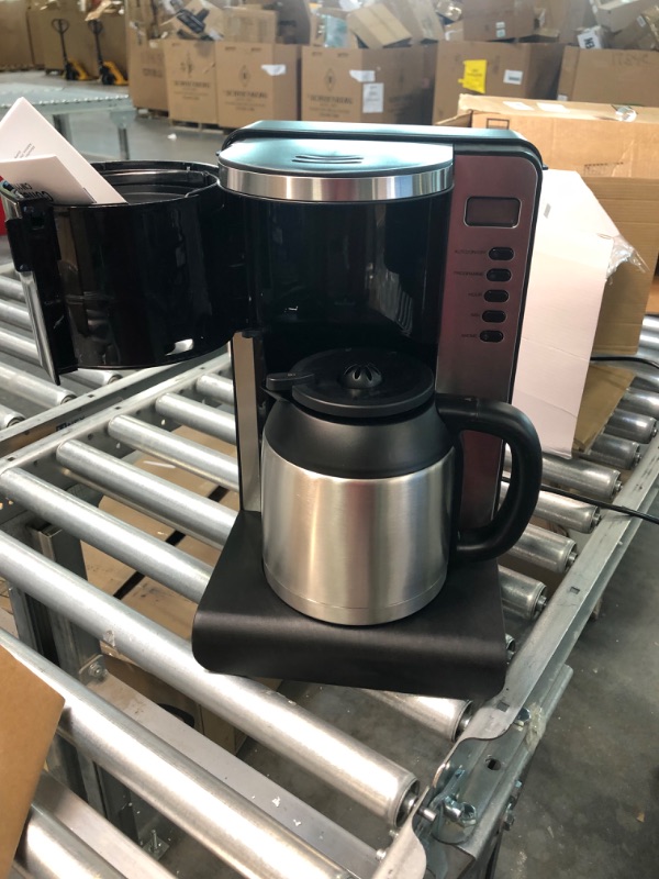 Photo 5 of 12-Cup Thermal Coffee Maker: Drip Coffee Maker with Programmable Timer, Brew Strength Control, Stainless Steel Coffee Pot & Permanent Filter, Smart Anti-Drip System, Automatic Keep Warm Coffee Machine