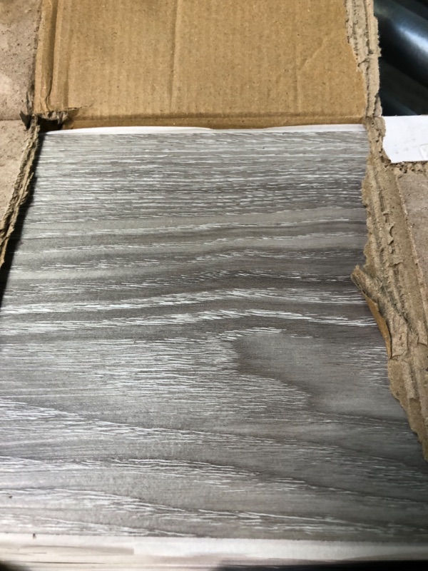Photo 4 of Art3d Peel and Stick Floor Tile Vinyl Wood Plank 36-Pack 54 Sq.Ft, Light Grey, Rigid Surface Hard Core Easy DIY Self-Adhesive Flooring 36 x 6 x 0.1 inches Light Grey 36