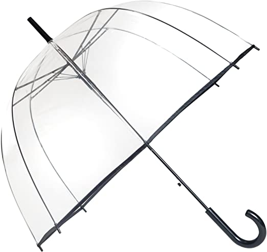 Photo 1 of SMATI Stick Birdcage Clear Umbrella Bubble Transparent - Automatic Open