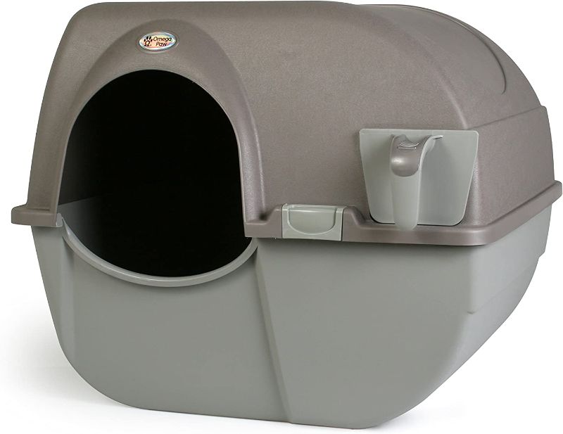 Photo 1 of 
Omega Paw Roll 'n Clean Self Cleaning Litter Box, Brown, Large