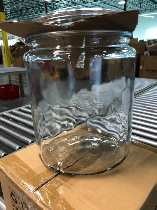 Photo 3 of Anchor Hocking 2 Gallon Heritage Hill Glass Jar with Lid (2 piece, all glass, dishwasher safe)