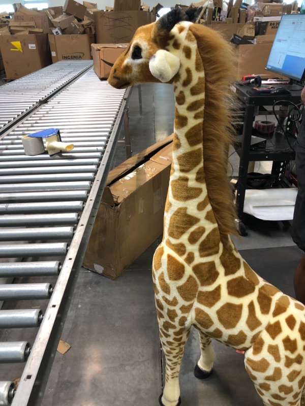 Photo 4 of Melissa & Doug Giant Giraffe - Lifelike Stuffed Animal (over 4 feet tall)