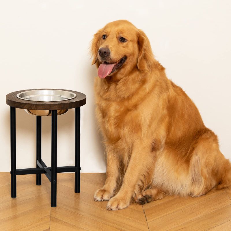 Photo 1 of Yangbaga Large Dog Feeding Station, Extra High Elevated Dog Bowl with Durable Metal Legs, Raised Dog Food&Water Feeder, Comes with a Big Stainless Steel Bowl for 13 Cups of Water or 35 oz of Dog Food