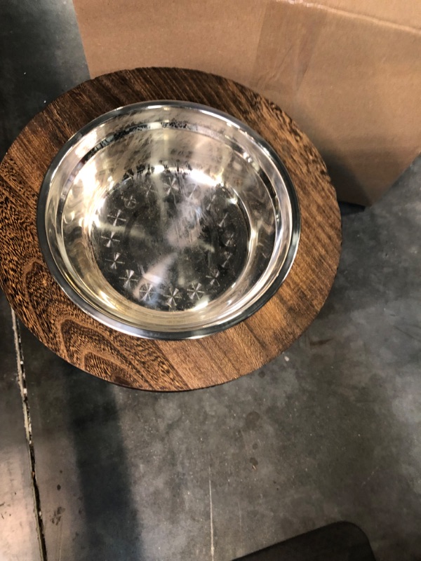 Photo 4 of Yangbaga Large Dog Feeding Station, Extra High Elevated Dog Bowl with Durable Metal Legs, Raised Dog Food&Water Feeder, Comes with a Big Stainless Steel Bowl for 13 Cups of Water or 35 oz of Dog Food