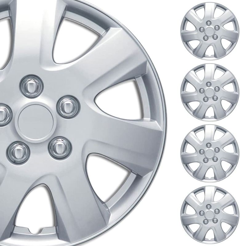 Photo 1 of 
BDK (4-Pack Premium 16" Wheel Rim Cover Hubcaps OEM Style for Toyota Camry Style Replacement Snap On Car Truck SUV Hub Cap - 16 Inch Set