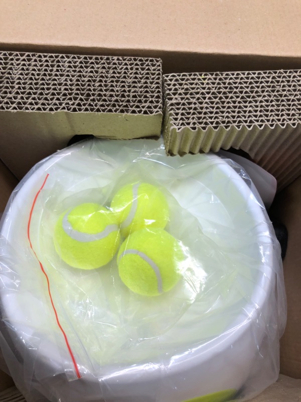 Photo 3 of Piwerod Automatic Dog Ball Launcher, Tennis Ball Thrower Machine for Small and Medium Dogs, Interactive Dog Toys, 3PCS Tennis Balls Included