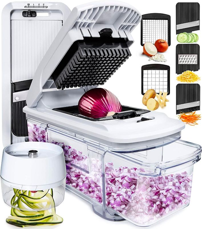 Photo 1 of 
Fullstar All-in-1 Vegetable Chopper, Mandoline Slicer & Cheese Grater | Multi Blade French Fry Cutter & Veggie Dicer | Includes Bonus Handheld...
