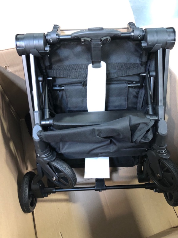 Photo 1 of Mompush Lithe, Lightweight Stroller, Compact One-Hand Fold Luggage-Style Travel Stroller for Airplane Friendly, Reclining Seat and XL Canopy, with Rain Cover & Travel Carry Bag & Cup Holder BlackK,M 0