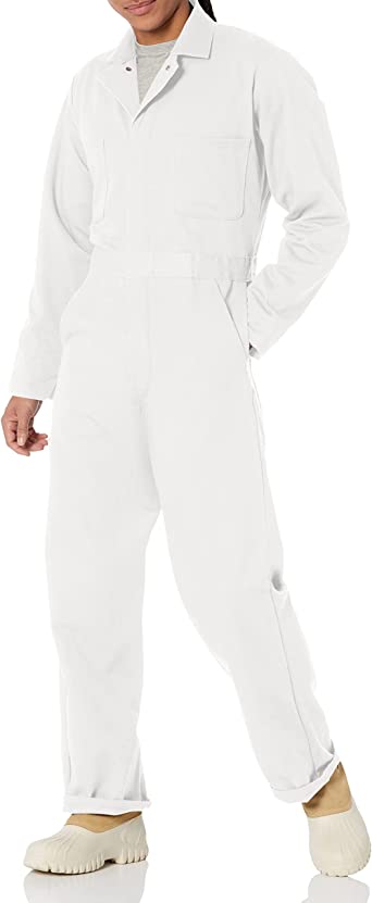 Photo 1 of Red Kap mens Snap Front Cotton Coverall, Oversized Fit, Long Sleeve