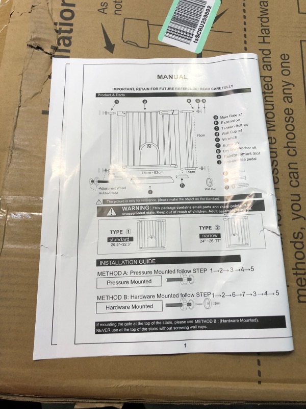 Photo 7 of ZHONGSHAN EKAR UPING HOUSEWARE SAFETY GATE AUTO CLOSE