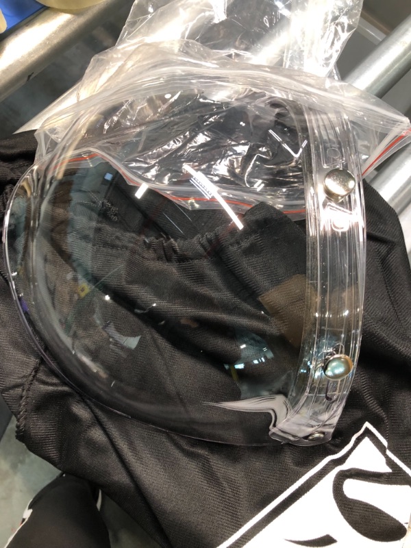 Photo 1 of Kyapra Open Face Helmet with Sun Shield?Bubble Visor& Brim Free Installation and Removal Jet Pilot Helmet with DOT Approved-SIZE XL