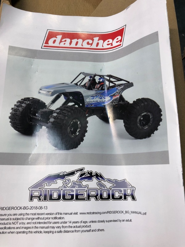 Photo 1 of DANCHEE RidgeRock - 4WD Electric Rock Crawler - 1/10 Scale - RTR , Blue