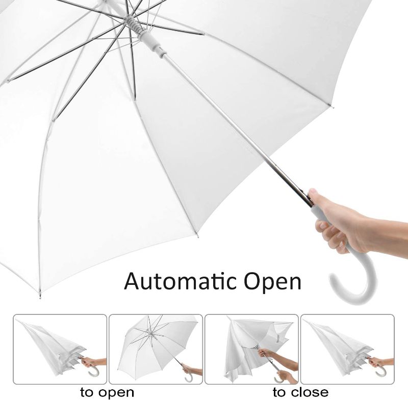 Photo 1 of AMAZON BASIC CLEAR UMBRELLA 2PK