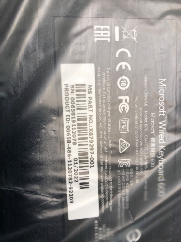 Photo 1 of Microsoft Wired Desktop, Black (APB-00002)