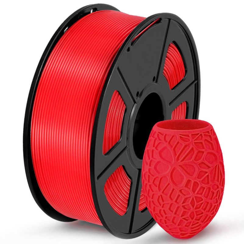 Photo 1 of JAYO PLA Filament 1.75mm, Upgraded PLA Meta 3D Printer Filament 0.65KG, Diameter 1.75mm ± 0.02mm High Fluidity Fast Print 3D Printing Consumables, 1.4LBS RED3D Filament