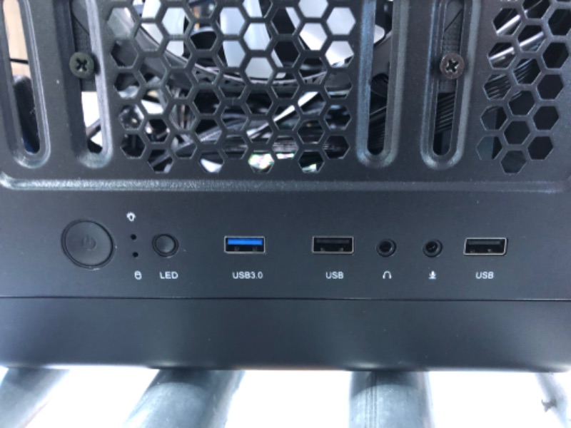 Photo 1 of MUSETEX 6pcs ARGB Fans Pre-Installed, USB 3.0 Tempered Glass ATX Mid-Tower Chassis Gaming PC Case Cable Management/Airflow Gaming Style ATX/Micro ATX/ITX...