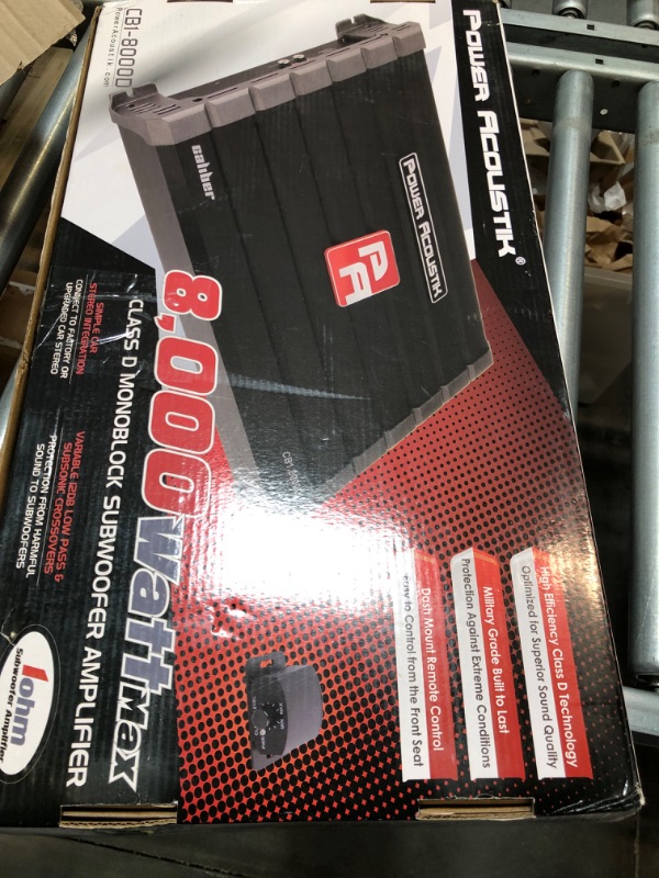 Photo 1 of Power Acoustik CB1-8000D 8000W Class D Amplifier