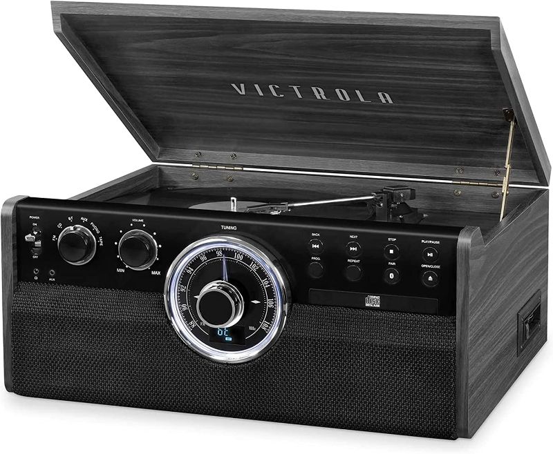 Photo 1 of Victrola Mid Century 6-in-1 Bluetooth Record Player 