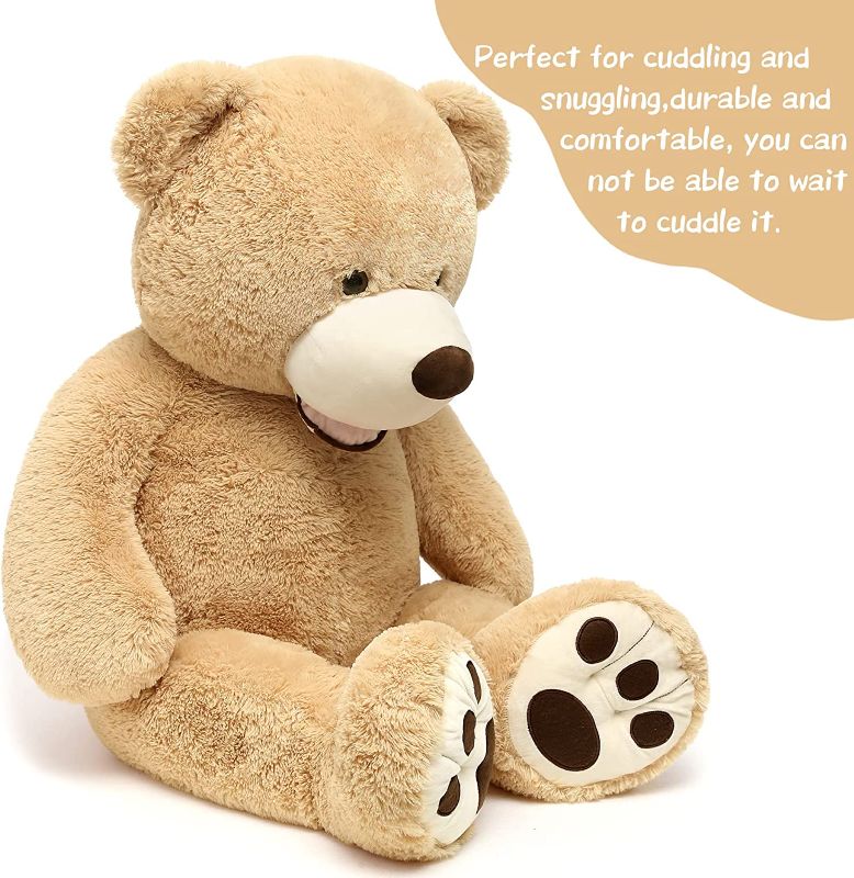 Photo 1 of 
MorisMos Big Plush Giant Teddy Bear Premium Soft Stuffed Animals Light Brown,51 Inches