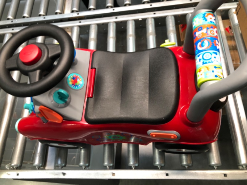 Photo 5 of Radio Flyer Busy Buggy, Sit to Stand Toddler Ride On Toy, Ages 1-3, Red Kids Ride On Toy