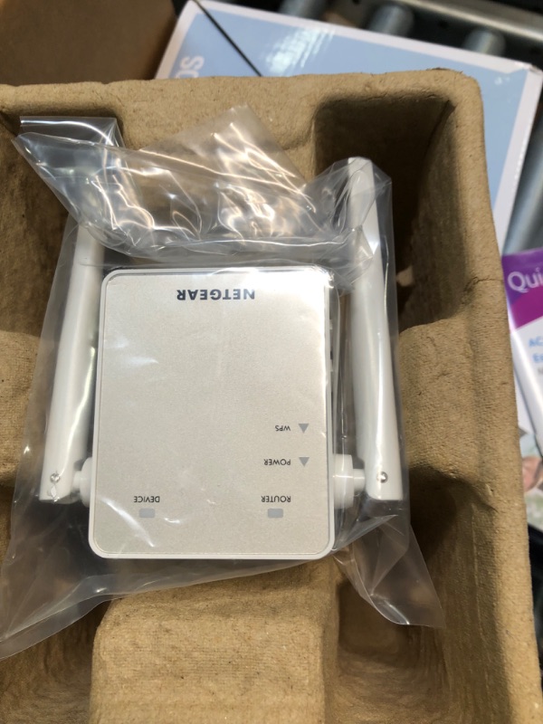 Photo 1 of NETGEAR Wi-Fi Range Extender EX6120 - Coverage Up to 1500 Sq Ft and 25 Devices with AC1200 Dual Band Wireless Signal Booster & Repeater (Up to 1200Mbps Speed), and Compact Wall Plug Design WiFi Extender AC1200