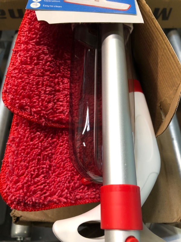 Photo 7 of Mops for Floor Cleaning Wet Spray Mop with 14 oz Refillable Bottle and 2 Washable Microfiber Pads Home or Commercial Use Dry Wet Flat Mop for Hardwood Laminate Wood Ceramic Red Mop