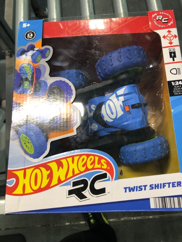Photo 2 of Hot Wheels Twist Shifter RC, Remote-Control Vehicle, Performs Stunts, Working Headlights, Rechargeable Remote, Toy for Kids 5 Years Old & Older [Amazon Exclusive]