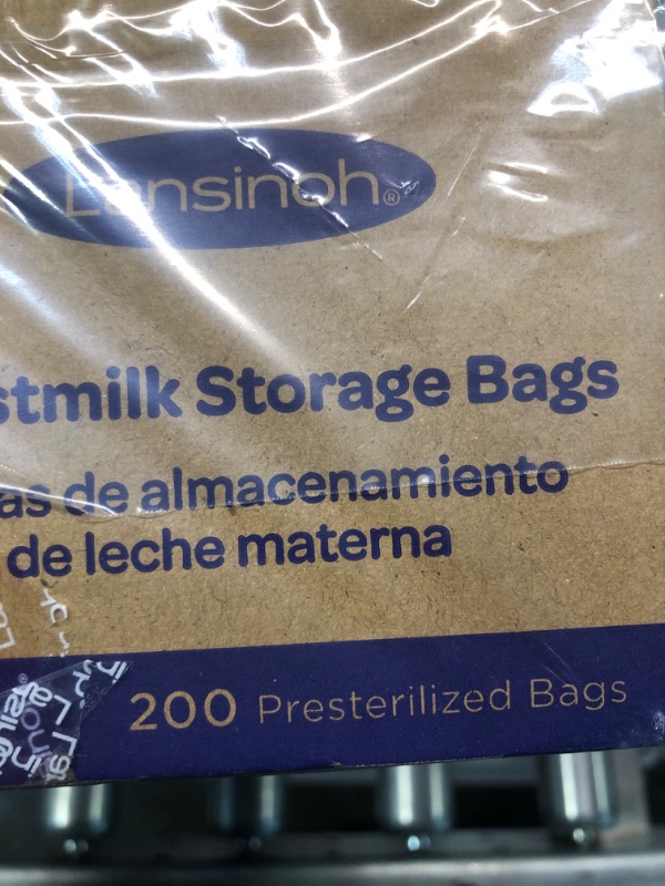 Photo 3 of Lansinoh Breastmilk Storage Bags, 200 Count Value Pack, Easy to Use Milk Storage Bags for Breastfeeding, Presterilized, Hygienically Doubled-Sealed, for Refrigeration and Freezing, 6 Ounce 200 Count 200.0