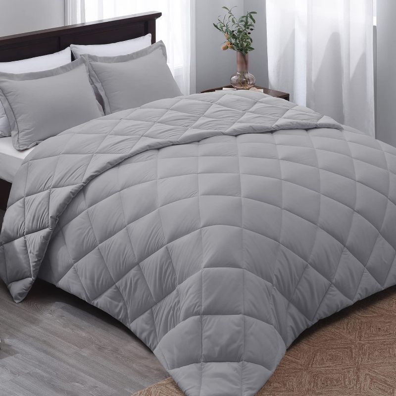 Photo 1 of 
Basic Beyond Down Alternative Comforter Set (King, Flame/Charcoal Gray) - Reversible Bed Comforter with 2 Pillow Shams for All Seasons